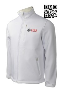 Z325 Custom-made zip up style Bank investment finance Composite soft coat  softshell  zip up garment factory